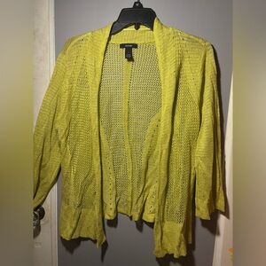 ❤️ 7 for $25! Alfani yellow Open-Front Cardigan